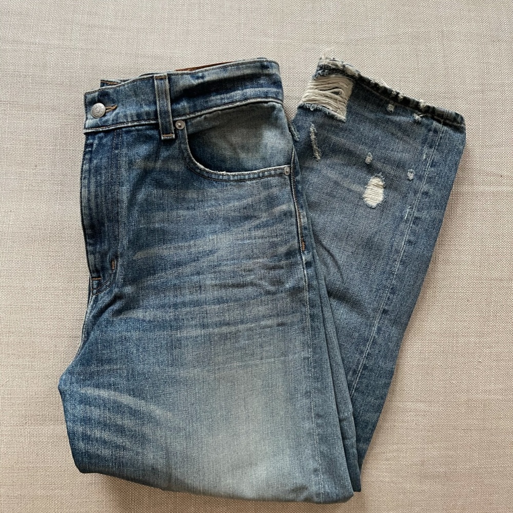 Madewell Rivet & Thread High Rise Slim Boyjeans - image 4